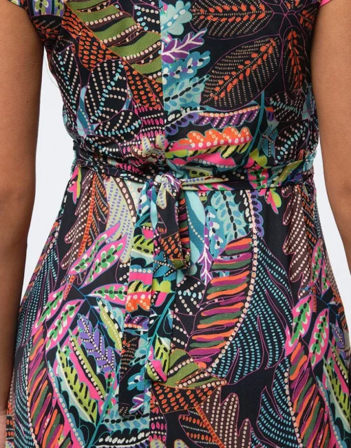Robe longue multicolore