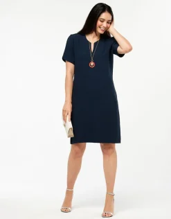 Robe marine droite