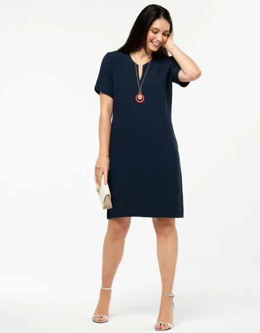 Robe marine droite