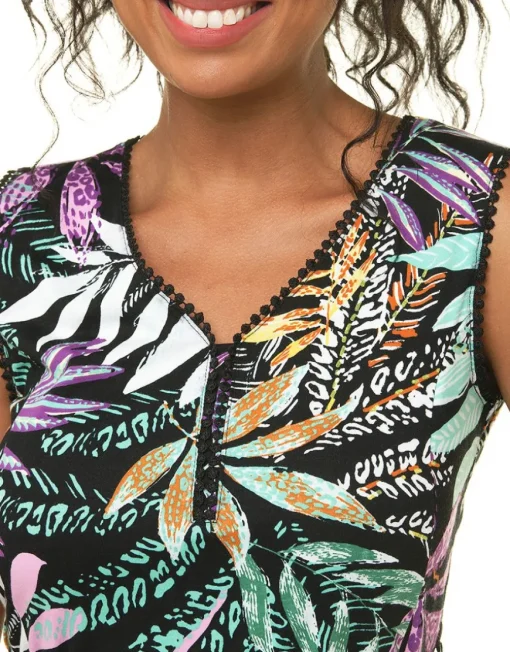 Robe motif coton modal