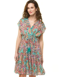 Robe verte 100% coton