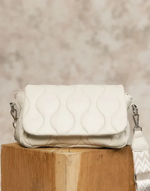 Sac bandoulière écru