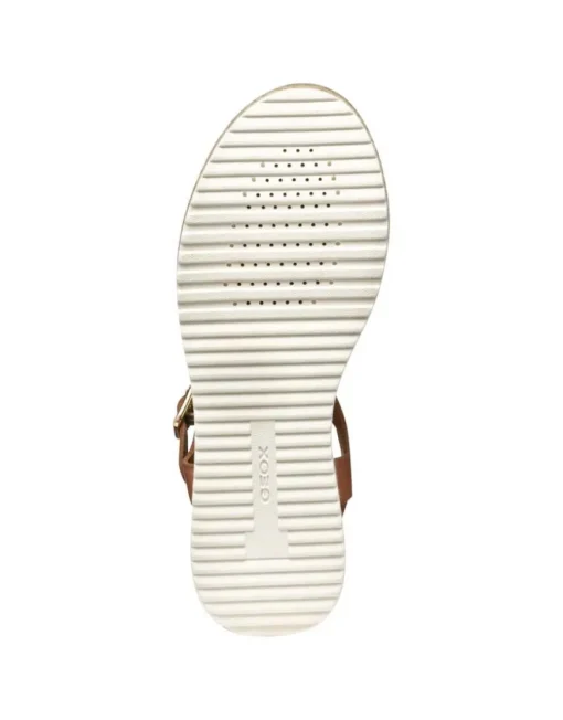 Sandale corde cuir camel GEOX