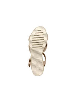 Sandales talon cuir beige GEOX