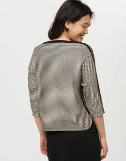Top maille ample noir