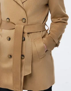 Trench suédine beige