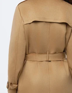 Trench suédine beige