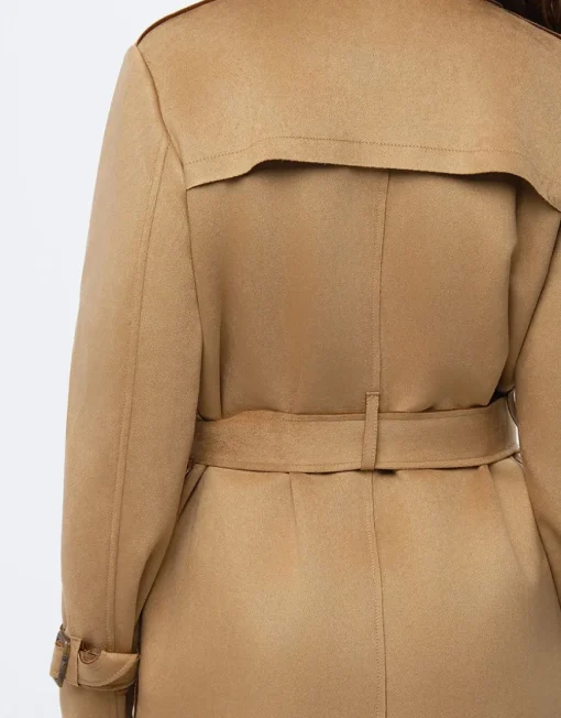 Trench suédine beige