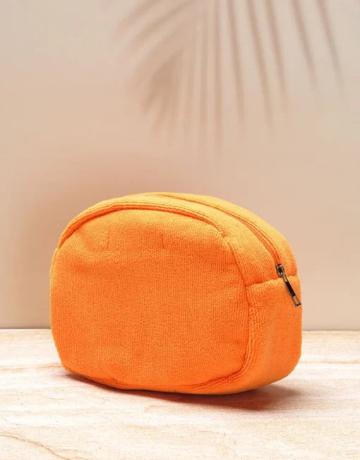 Trousse éponge orange