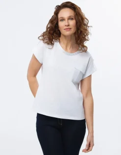 T-shirt blanc coton