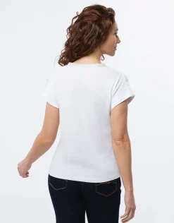 T-shirt blanc coton