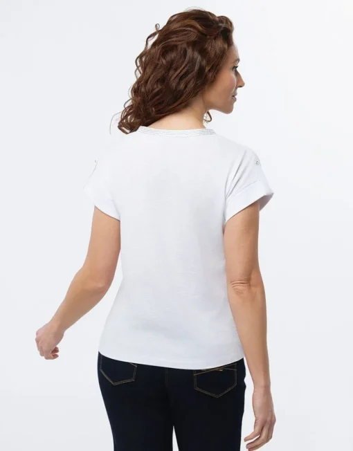 T-shirt blanc coton