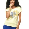 T-shirt 100% coton jaune