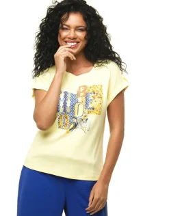 T-shirt 100% coton jaune