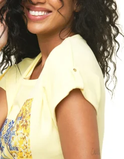 T-shirt 100% coton jaune