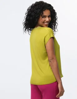 T-shirt bi-matière vert