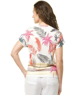 T-shirt blanc imprimé