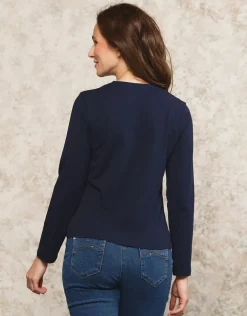 T-shirt bleu coton