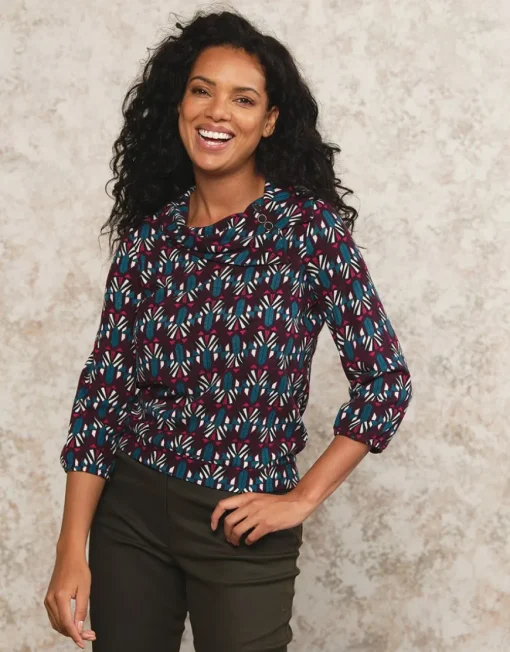T-shirt chaud motif prune