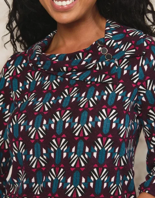 T-shirt chaud motif prune