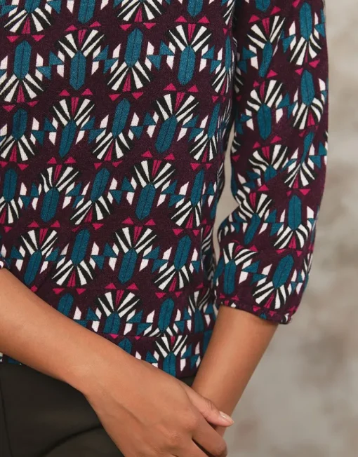 T-shirt chaud motif prune