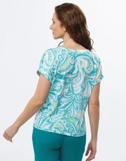 T-shirt chic imprimé bleu