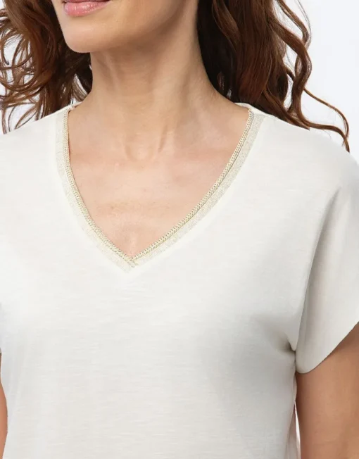 T-shirt coton écru