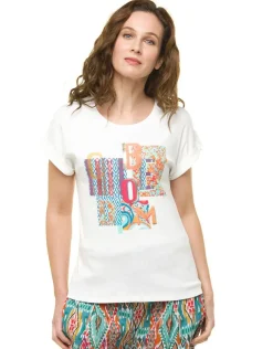 T-shirt écru 100% coton