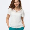 T-shirt dentelle chic
