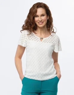 T-shirt dentelle chic