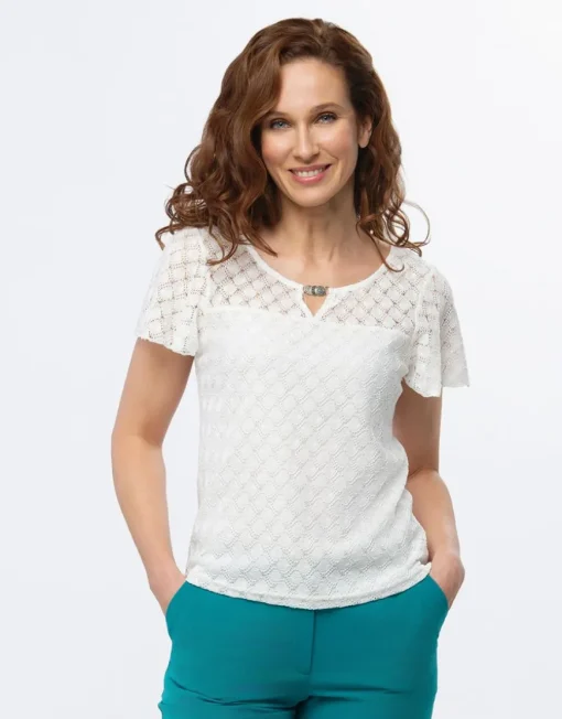 T-shirt dentelle chic