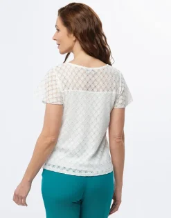 T-shirt dentelle chic