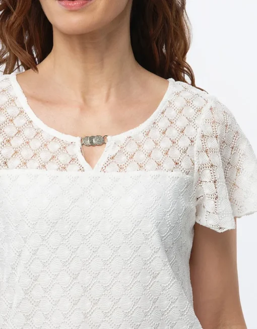 T-shirt dentelle chic