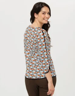 T-shirt fluide bleu