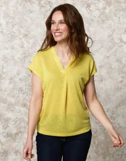 T-shirt fluide vert anis