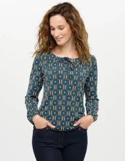 T-shirt imprimé bleu
