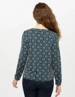 T-shirt imprimé bleu