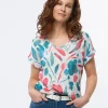 T-shirt imprimé brillant