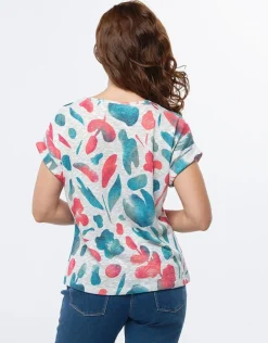 T-shirt imprimé brillant