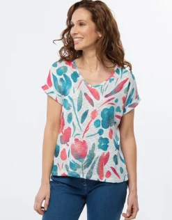 T-shirt imprimé brillant
