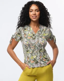 T-shirt imprimé kaki