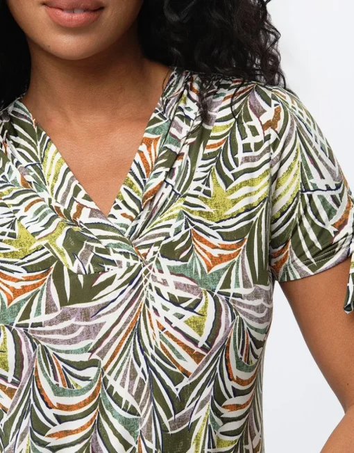 T-shirt imprimé kaki