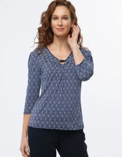 T-shirt imprimé marine
