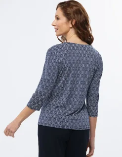 T-shirt imprimé marine