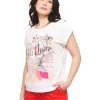 T-shirt motif blanc