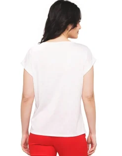 T-shirt motif blanc