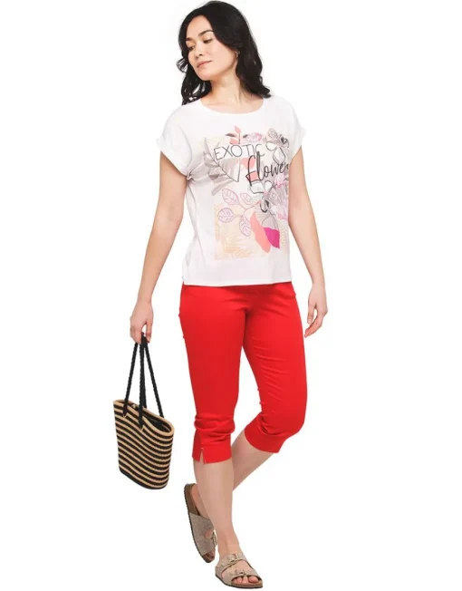 T-shirt motif blanc