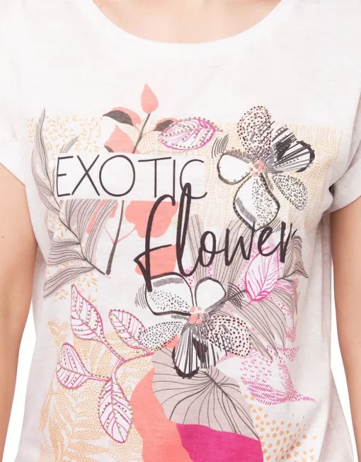 T-shirt motif blanc