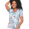 T-shirt motif bleu