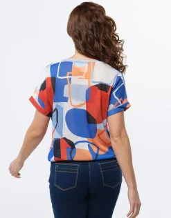 T-shirt motif géométrique